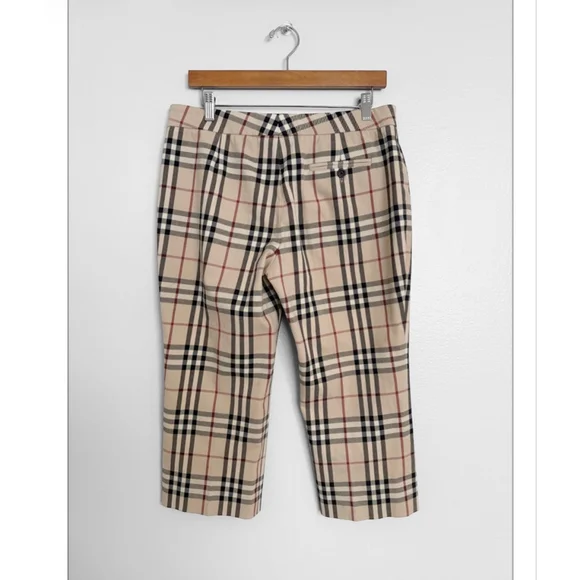 Burberry Vintage Classic Nova Check Crop Pants - Picture 2 of 8